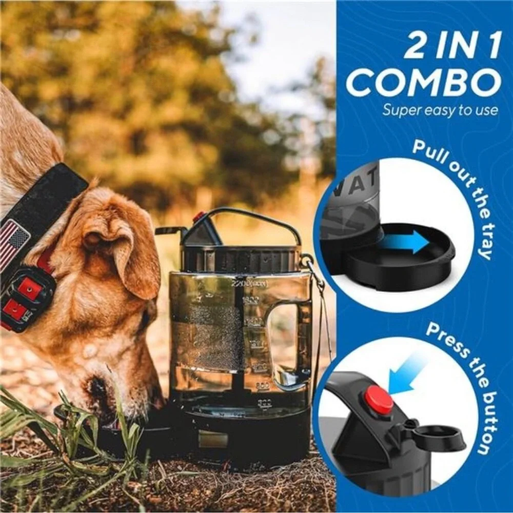 Dog Water Bowl Dispenser,Travel Dog Bowls for Camping Dog Park Hunting, 77OZ